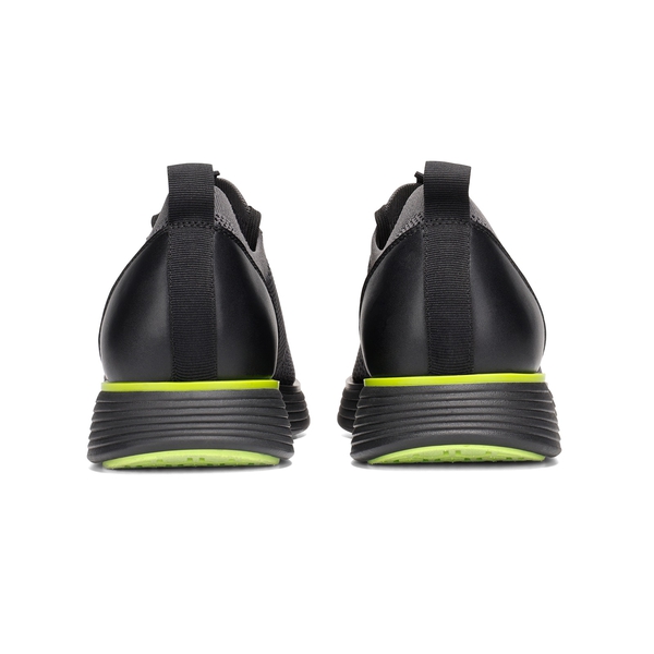[MaxFlex SuiteBreeze+] Men's Lightweight Mesh Oxford Sneakers - BLACK-NEON GREEN - 5